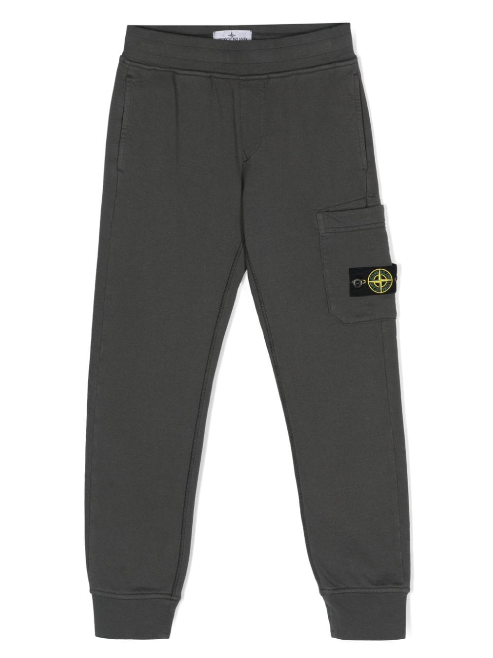 Stone Island Junior Compass-badge jersey trousers - Grey von Stone Island Junior