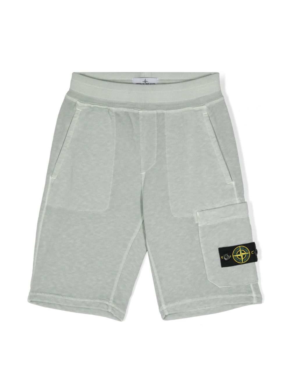 Stone Island Junior Compass-badge track shorts - Grey von Stone Island Junior