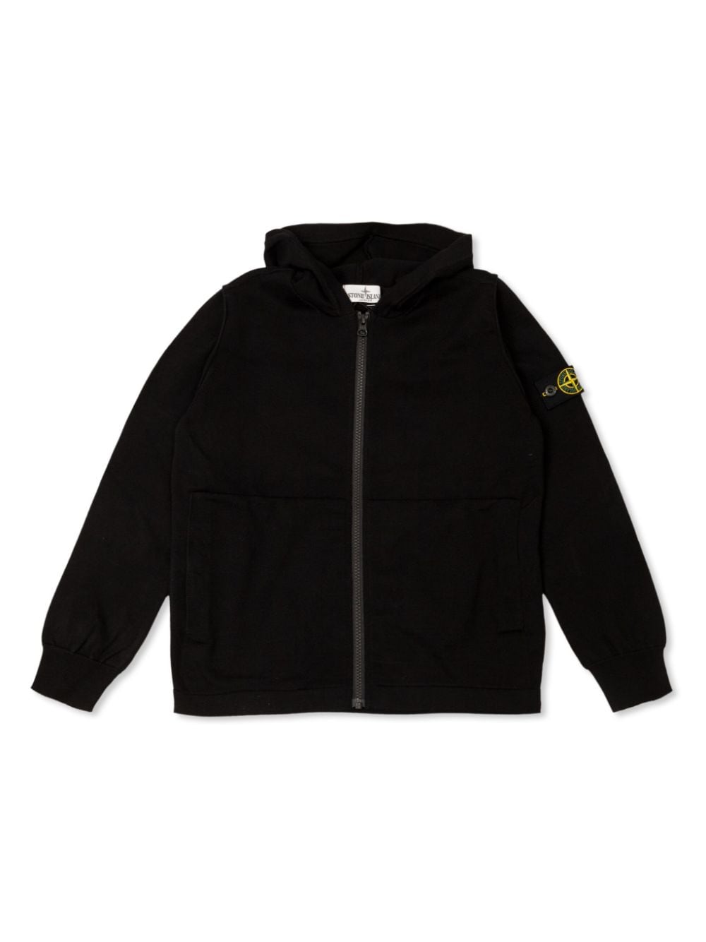 Stone Island Junior Compass-badge zip-up hoodie - Black von Stone Island Junior