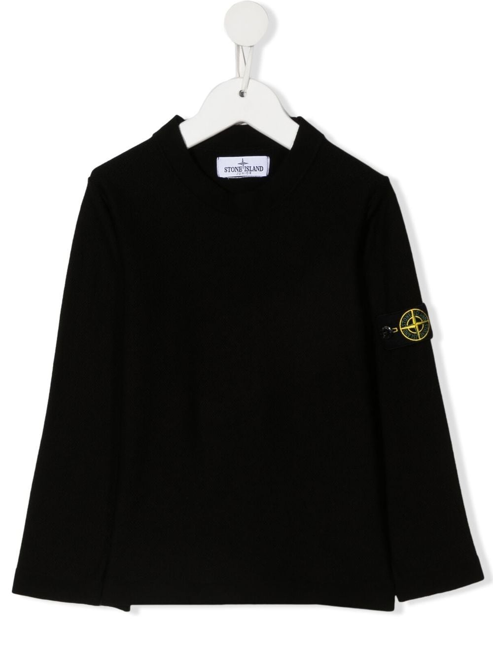 Stone Island Junior Compass-logo cotton sweatshirt - Black von Stone Island Junior