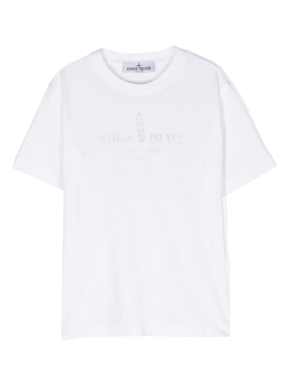 Stone Island Junior Compass-motif T-shirt - White von Stone Island Junior