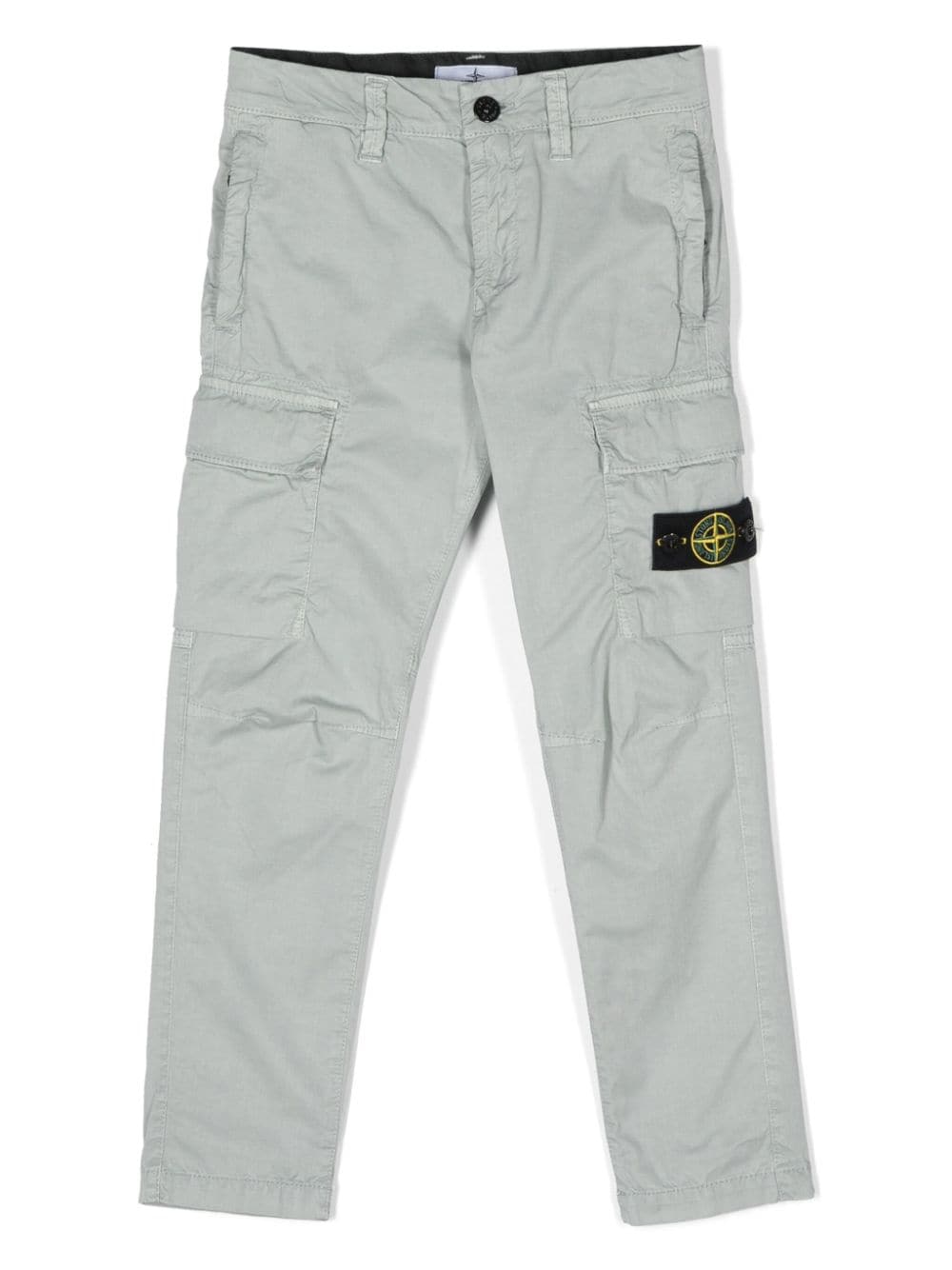 Stone Island Junior Compass-motif cargo pants - Grey von Stone Island Junior