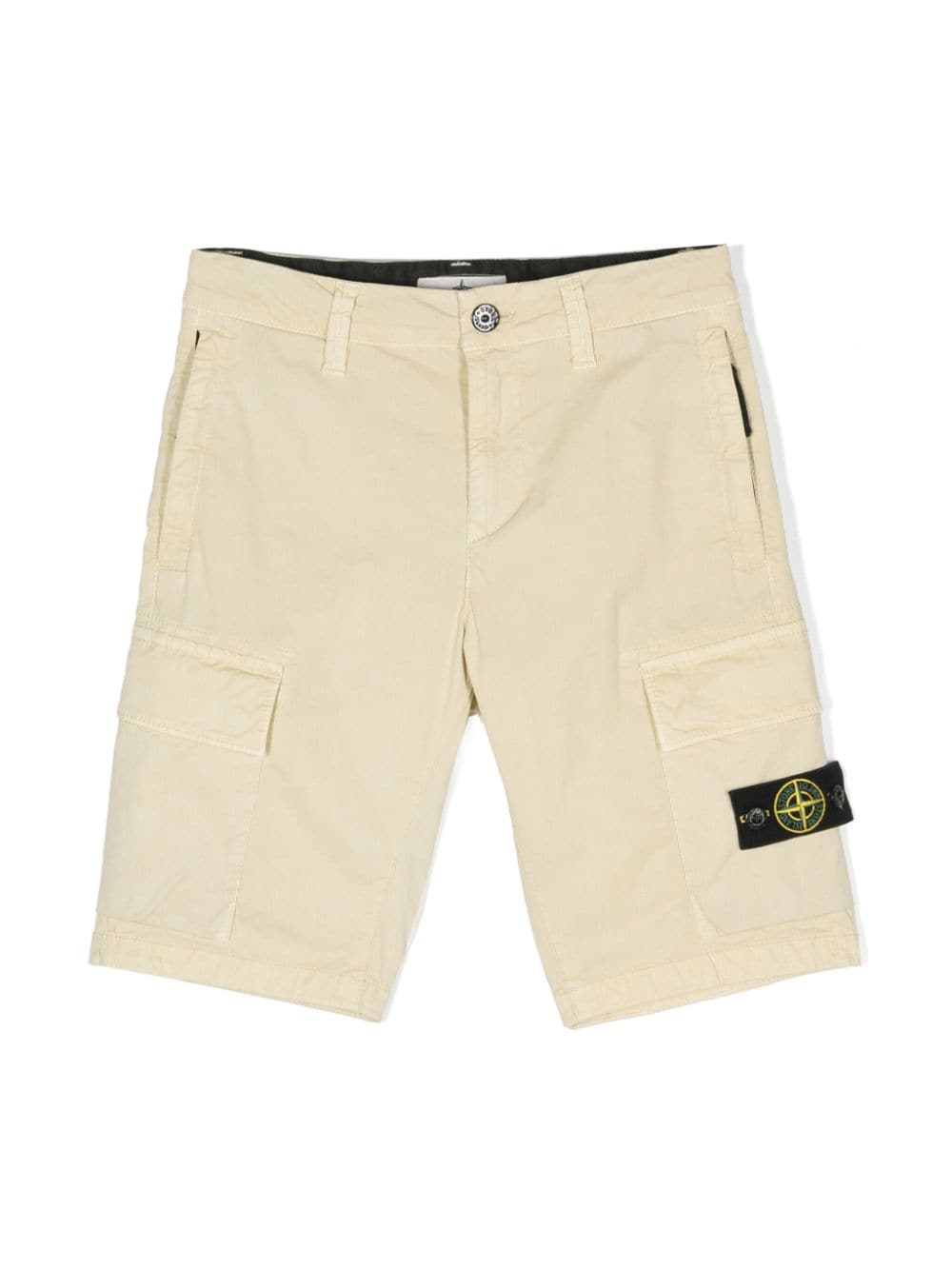 Stone Island Junior Compass-motif cargo shorts - Neutrals von Stone Island Junior