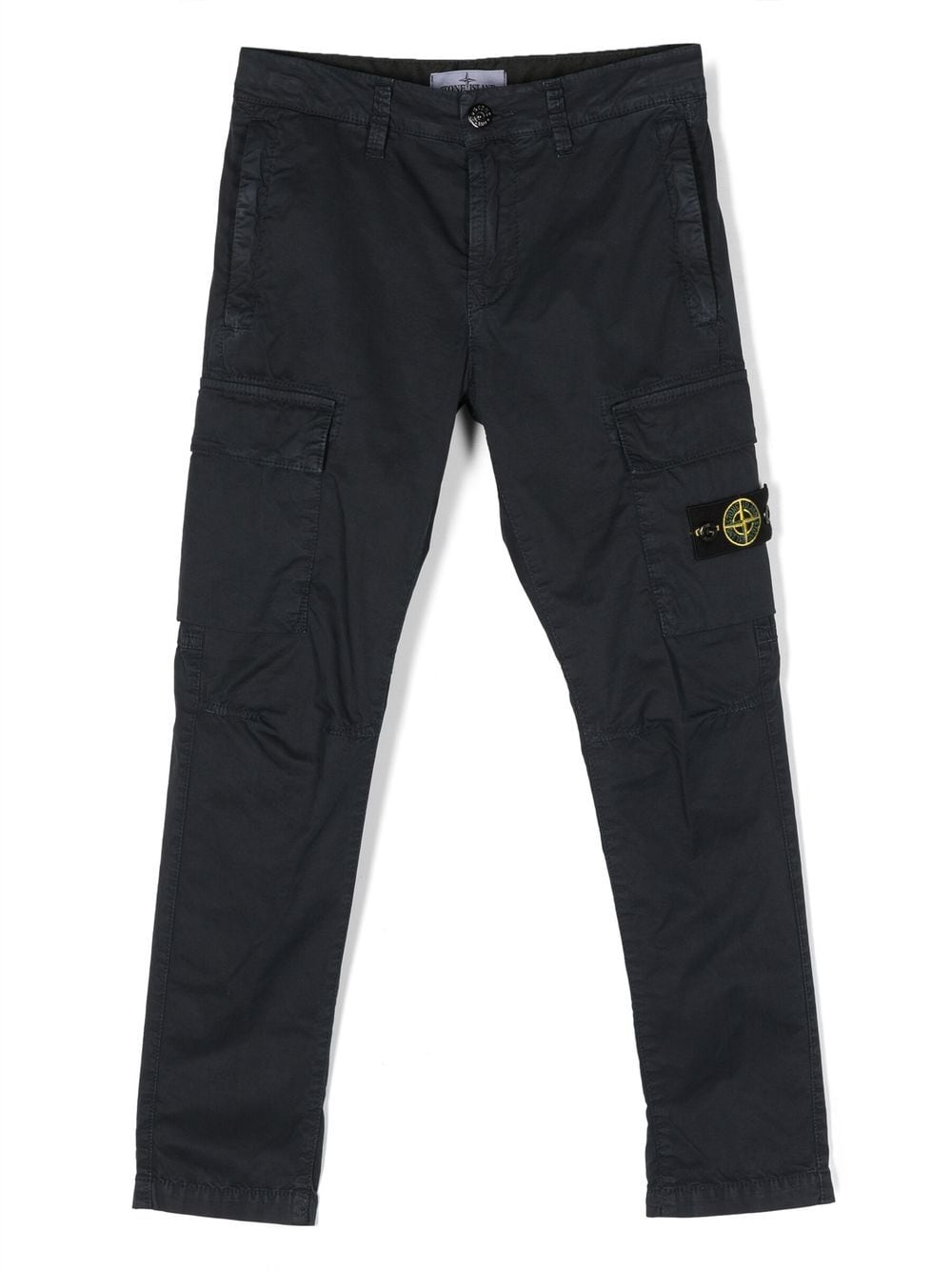 Stone Island Junior Compass-motif cargo trousers - Blue von Stone Island Junior