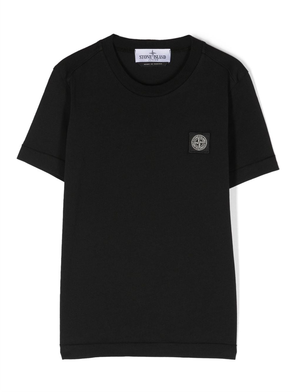 Stone Island Junior Compass-motif cotton T-Shirt - Black von Stone Island Junior