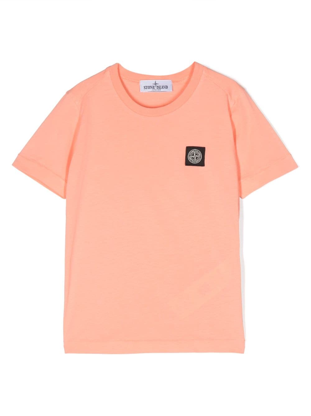 Stone Island Junior Compass-motif cotton T-Shirt - Orange von Stone Island Junior