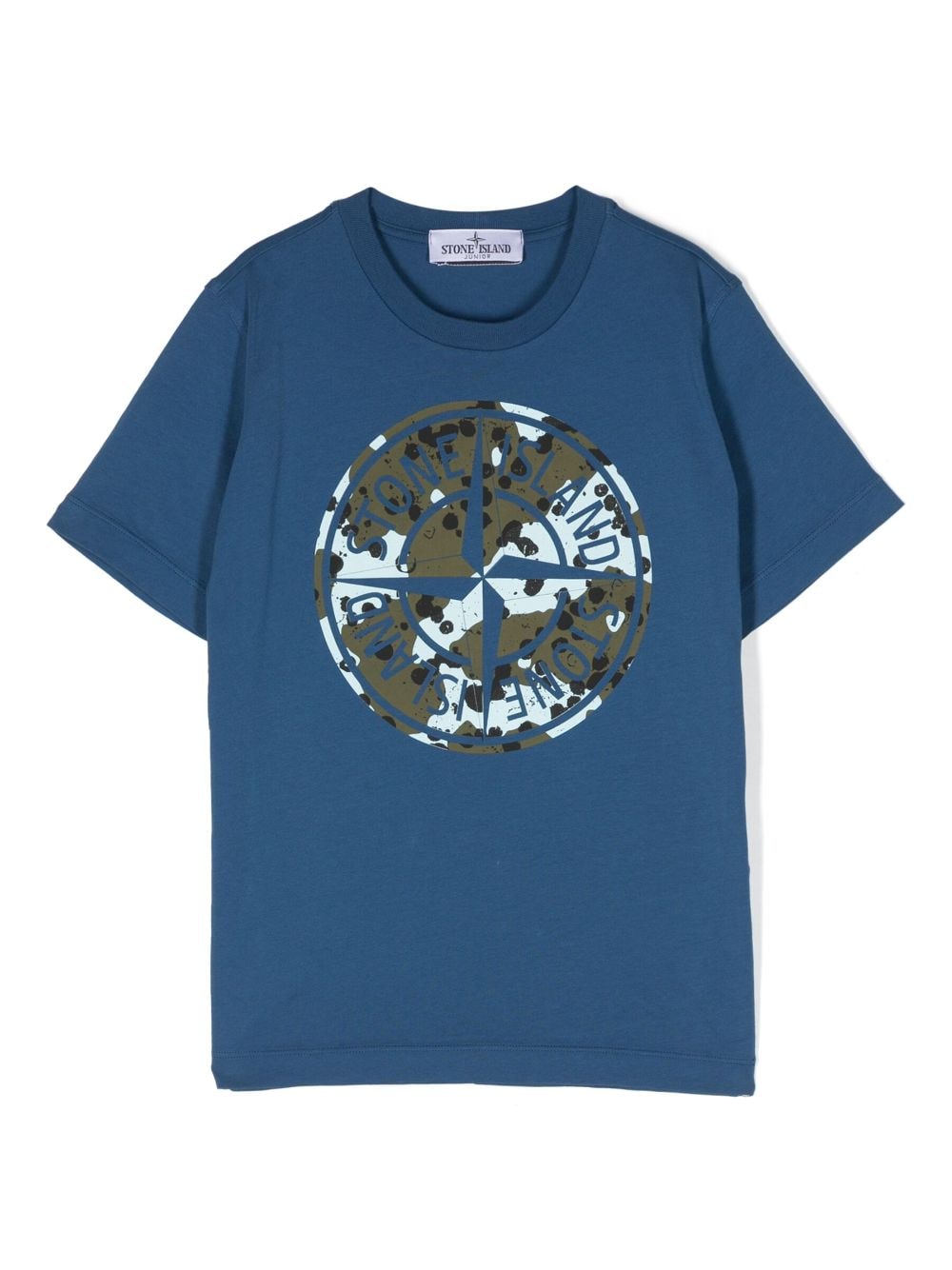 Stone Island Junior Compass-motif cotton T-shirt - Blue von Stone Island Junior