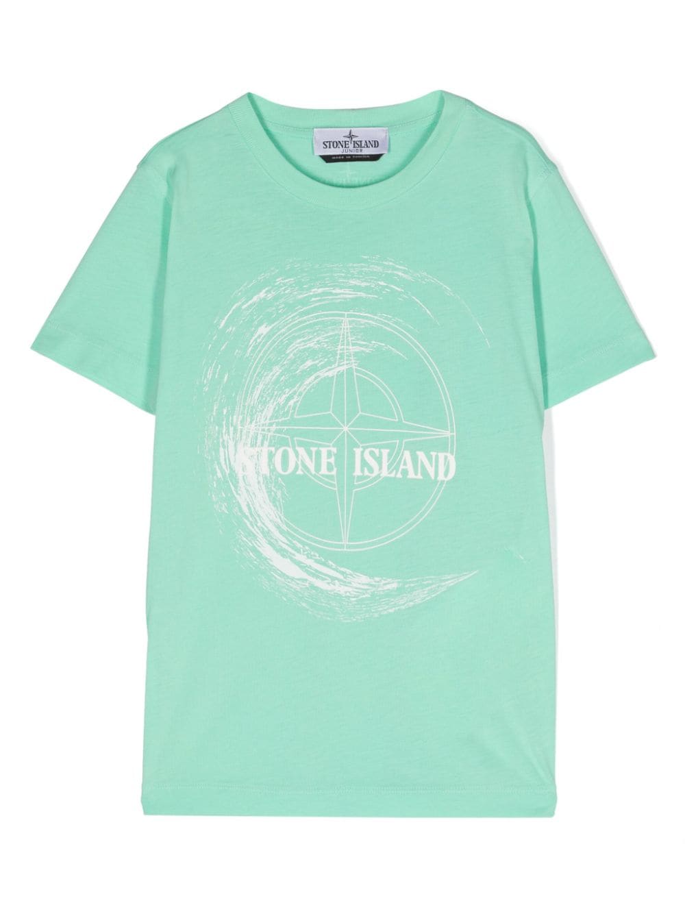 Stone Island Junior Compass-motif cotton T-shirt - Green von Stone Island Junior