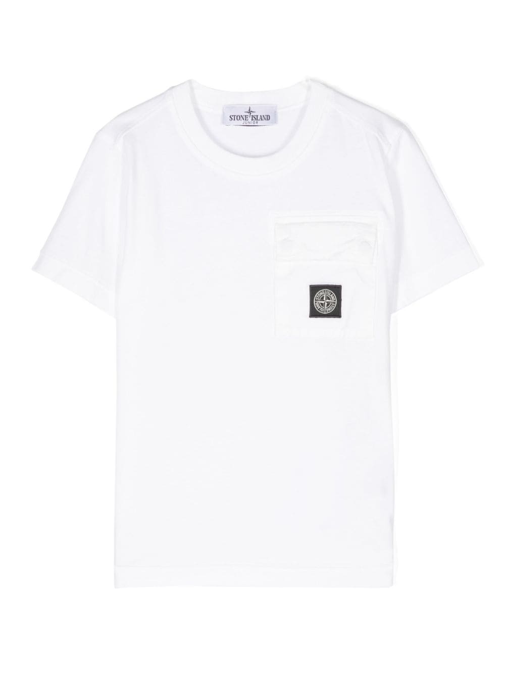 Stone Island Junior Compass-motif cotton T-shirt - White von Stone Island Junior