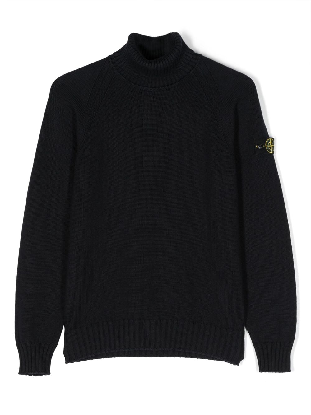 Stone Island Junior Compass-motif roll-neck jumper - Blue von Stone Island Junior