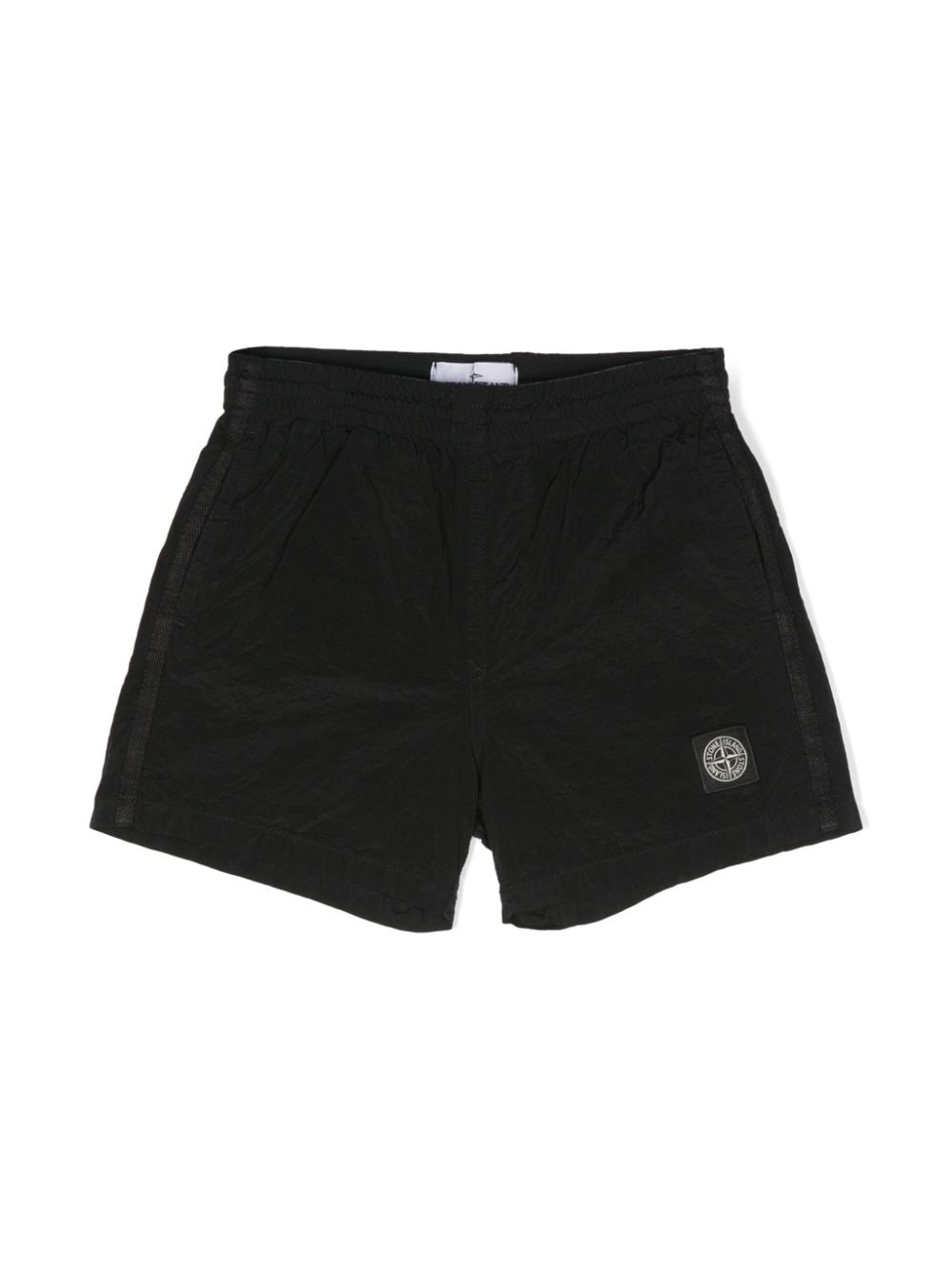 Stone Island Junior Compass-motif shorts - Black von Stone Island Junior