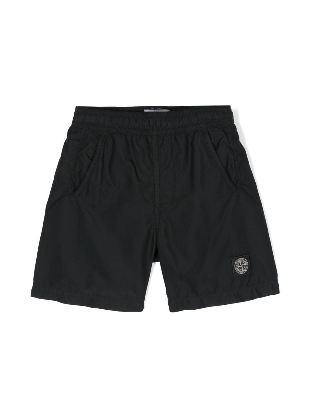 Stone Island Junior Compass-motif swim short - Black von Stone Island Junior