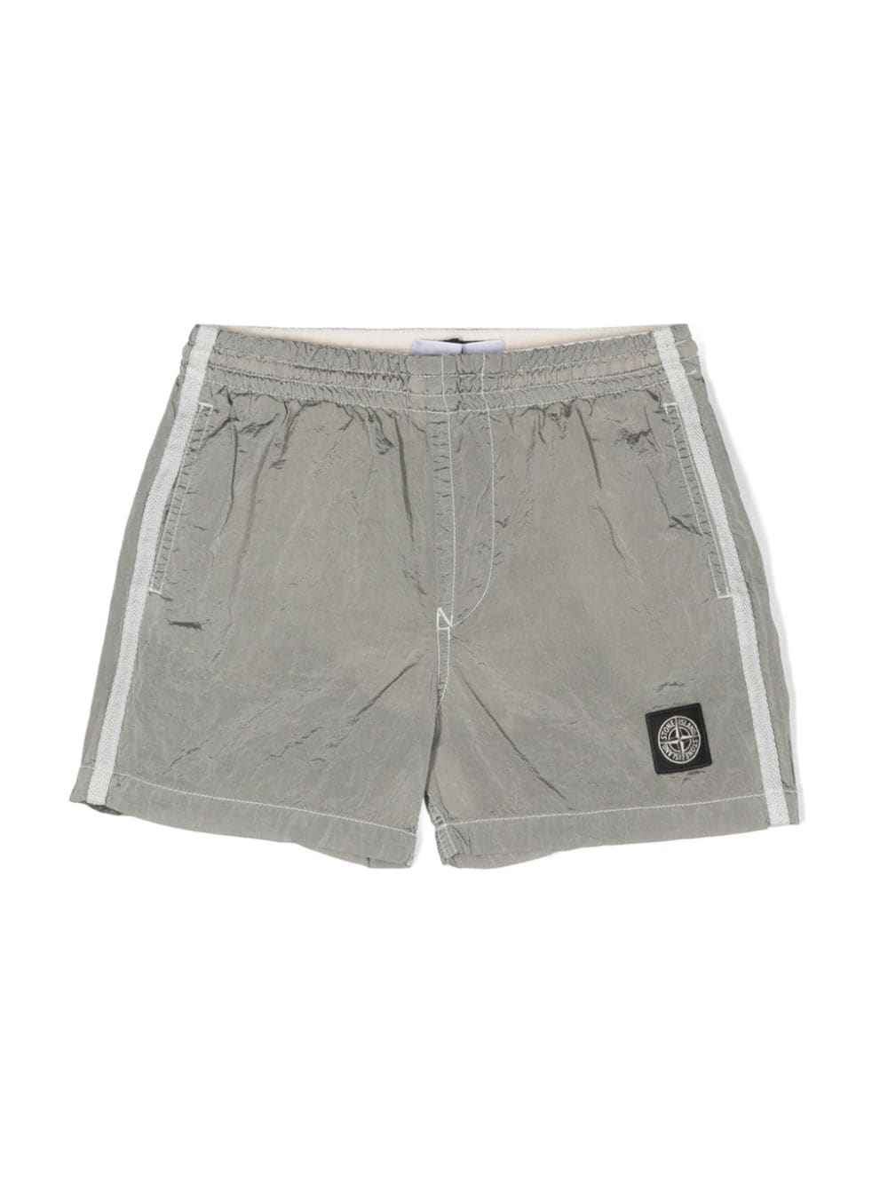 Stone Island Junior Compass-motif swim shorts - Grey von Stone Island Junior