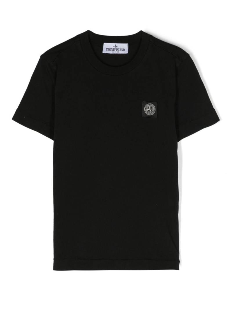 Stone Island Junior Compass-patch cotton T-shirt - Black von Stone Island Junior