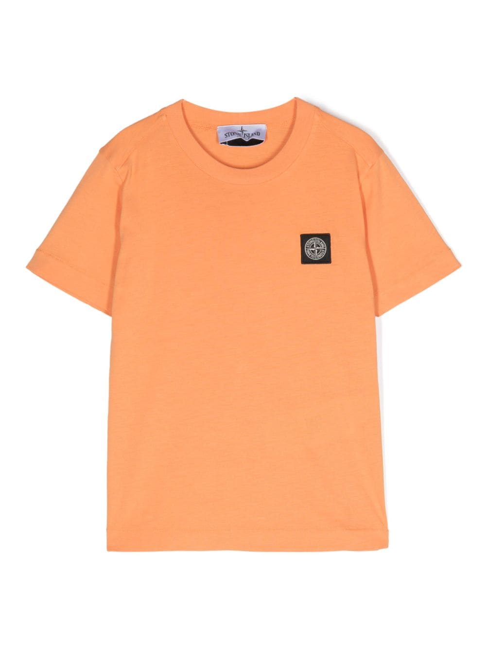 Stone Island Junior Compass-patch cotton T-shirt - Orange von Stone Island Junior