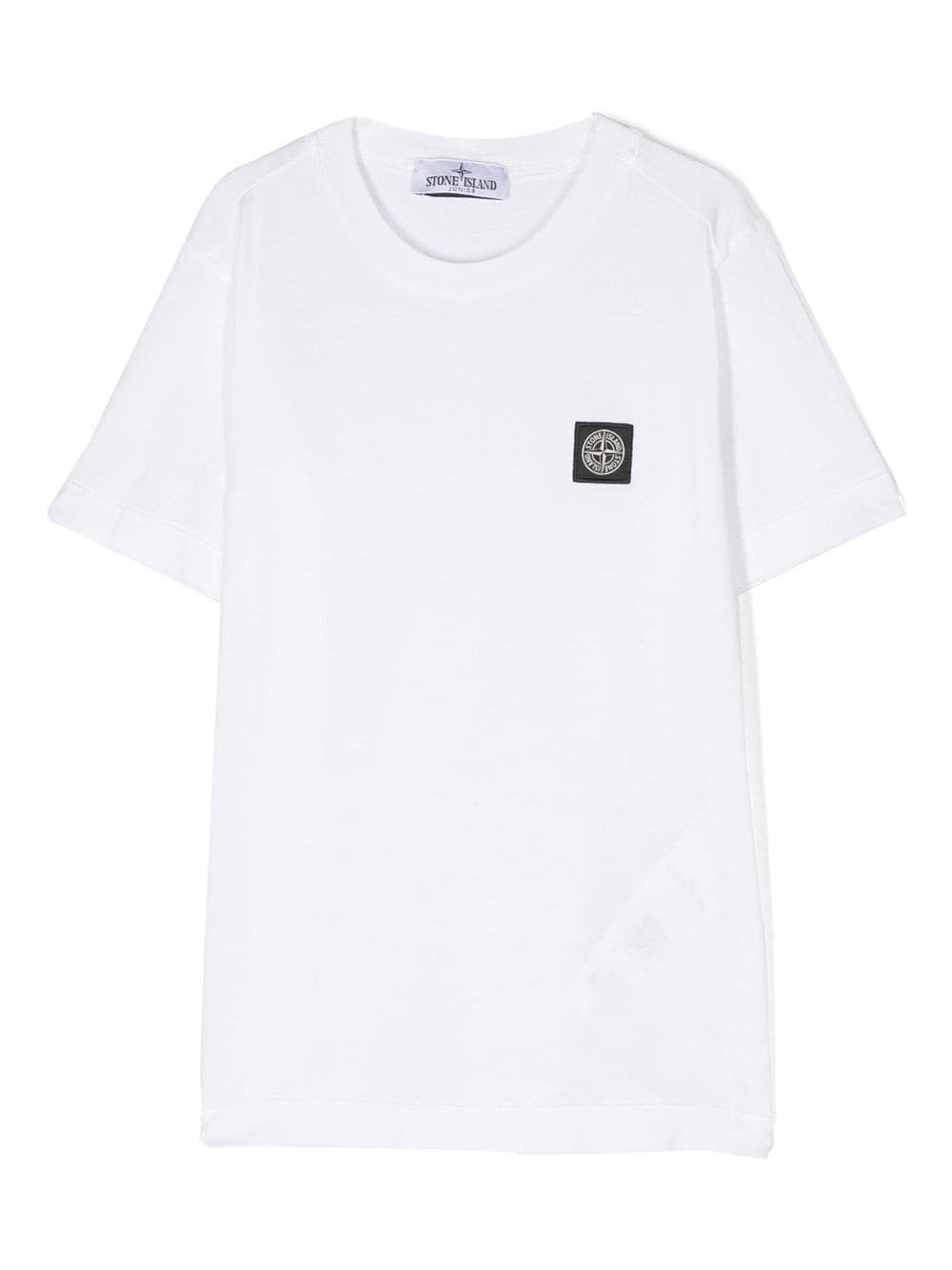 Stone Island Junior Compass-patch cotton T-shirt - White von Stone Island Junior