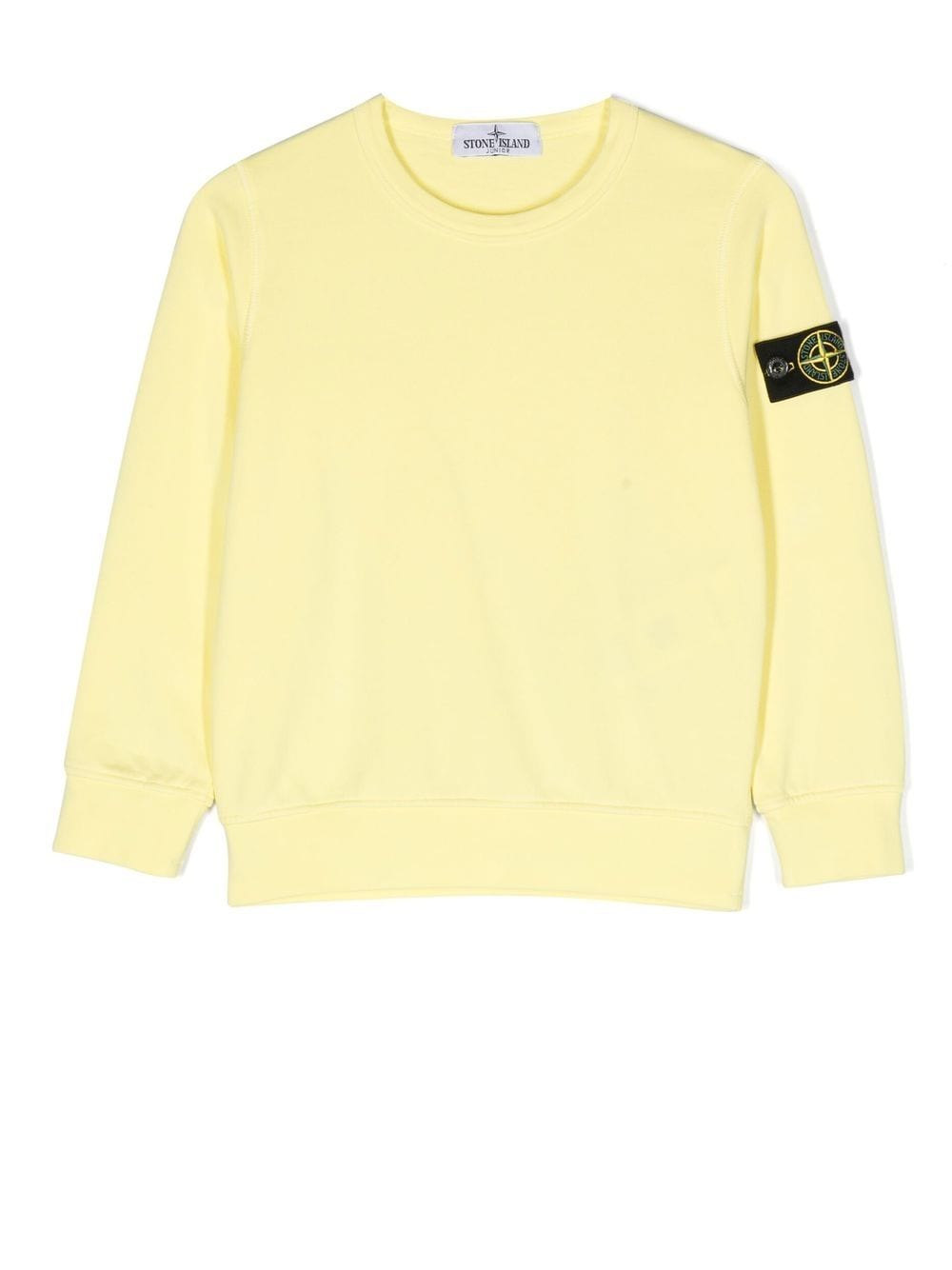 Stone Island Junior Compass-patch crew-neck sweatshirt - Yellow von Stone Island Junior