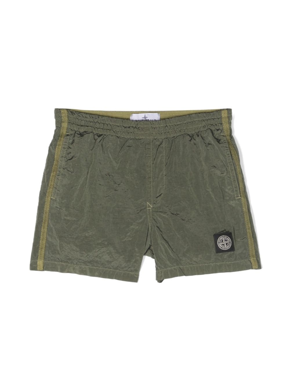 Stone Island Junior Compass-patch swim shorts - Green von Stone Island Junior