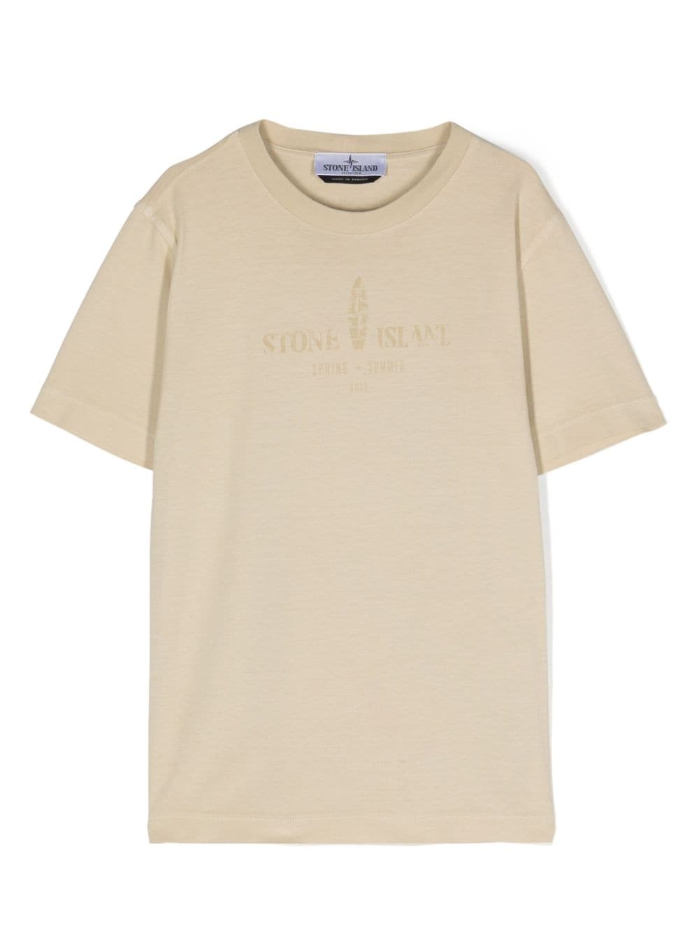 Stone Island Junior Compass-print T-shirt - Neutrals von Stone Island Junior