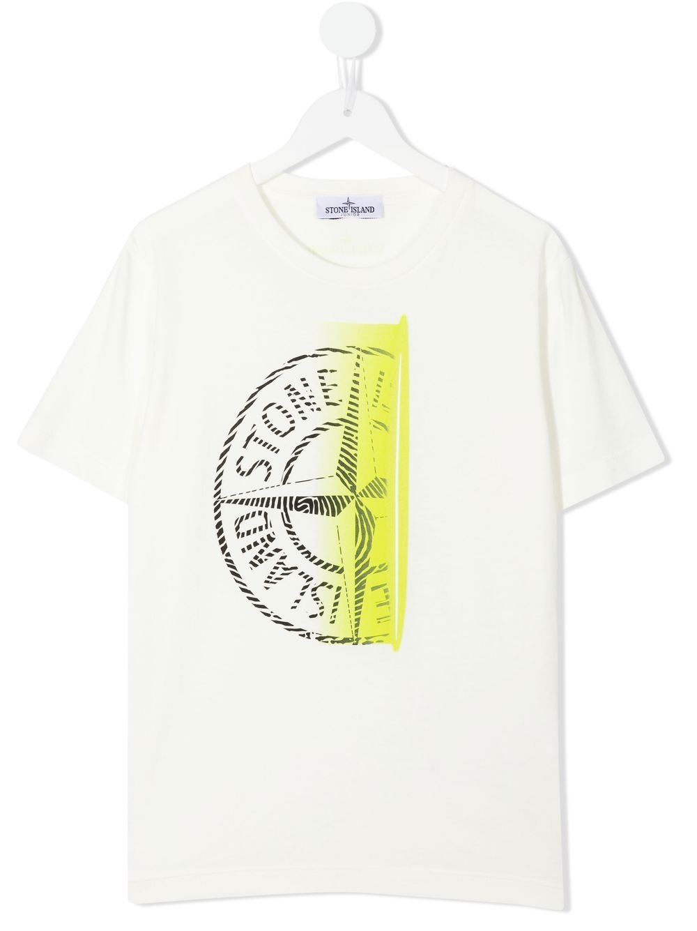 Stone Island Junior Compass-print cotton T-shirt - White von Stone Island Junior