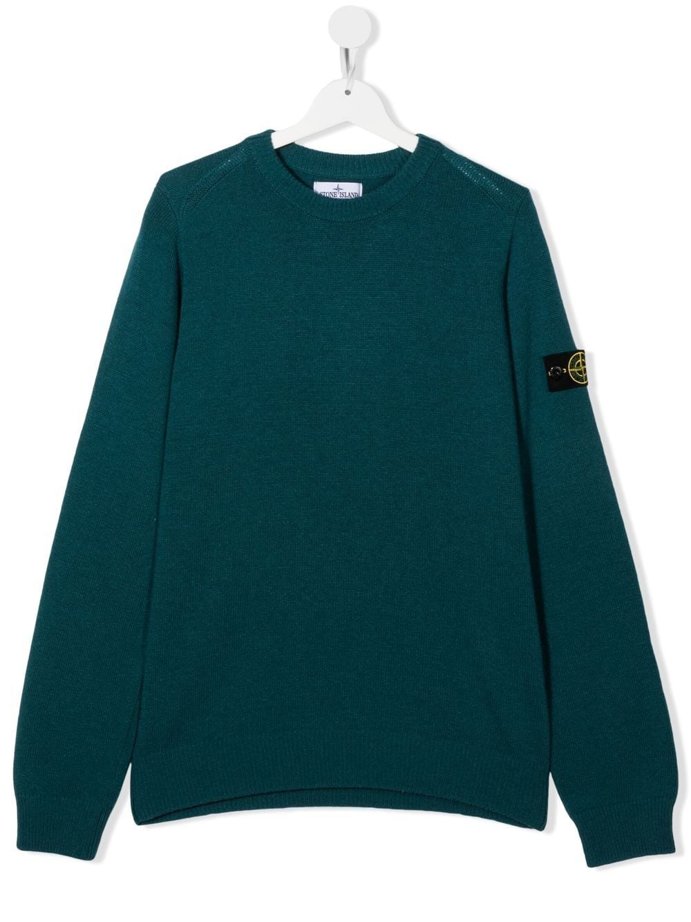 Stone Island Junior logo-patch sweatshirt - Blue von Stone Island Junior