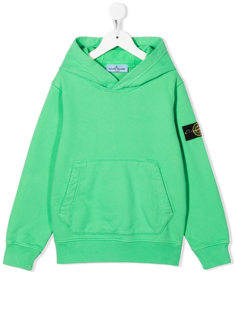 Stone Island Junior TEEn compass-patch hoodie - Green von Stone Island Junior