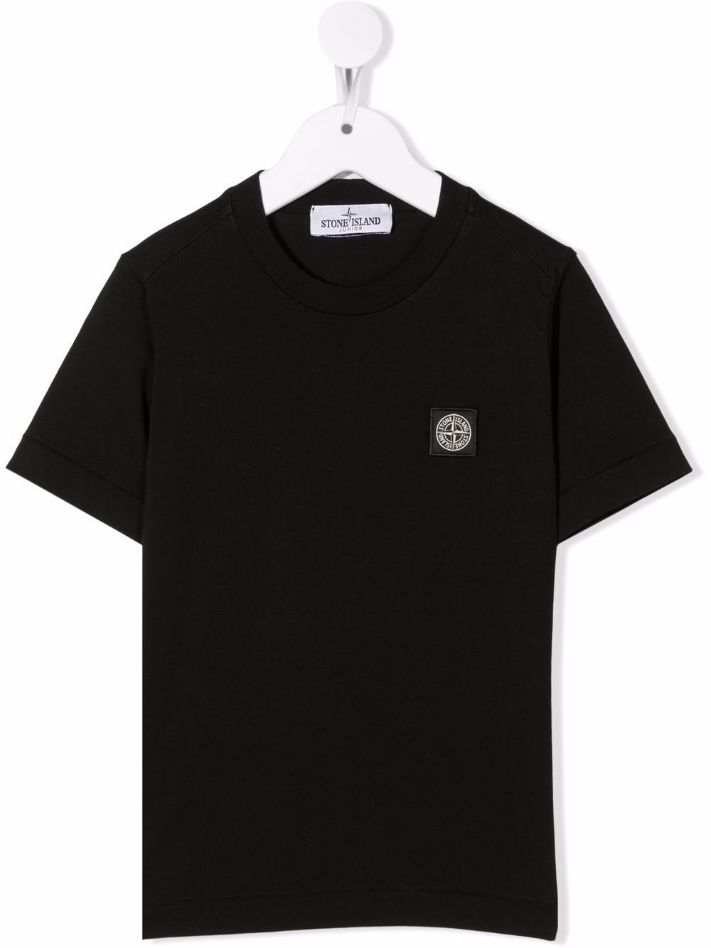 Stone Island Junior chest logo-patch T-shirt - Black von Stone Island Junior