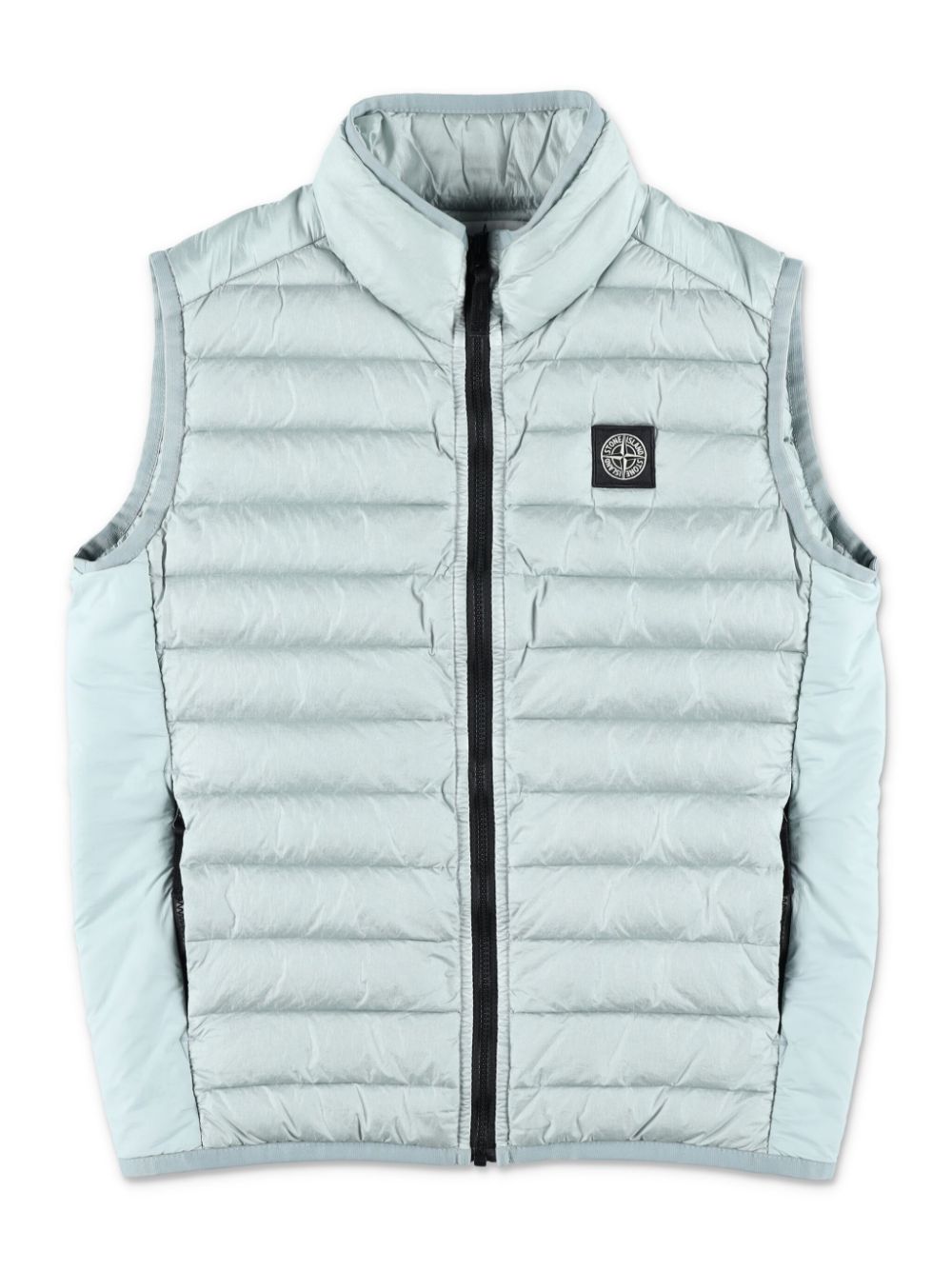 Stone Island Junior logo-appliqué padded gilet - Grey von Stone Island Junior