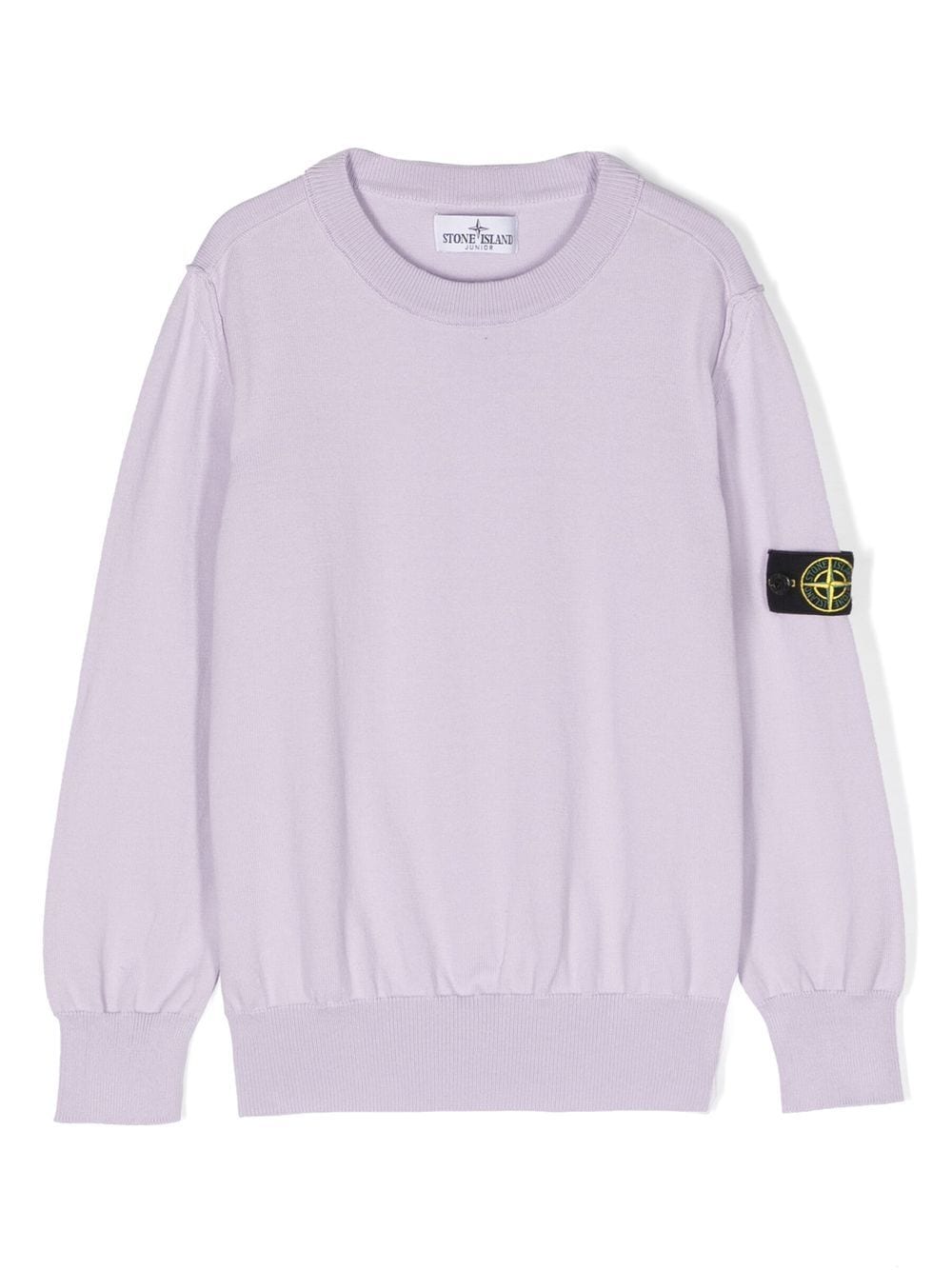 Stone Island Junior logo-patch long-sleeve sweatshirt - Purple von Stone Island Junior