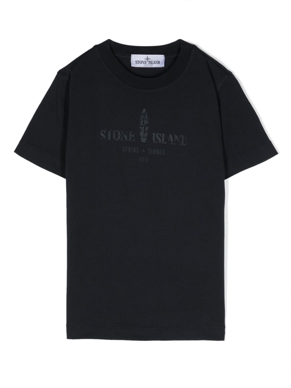 Stone Island Junior logo-print cotton T-shirt - Blue von Stone Island Junior