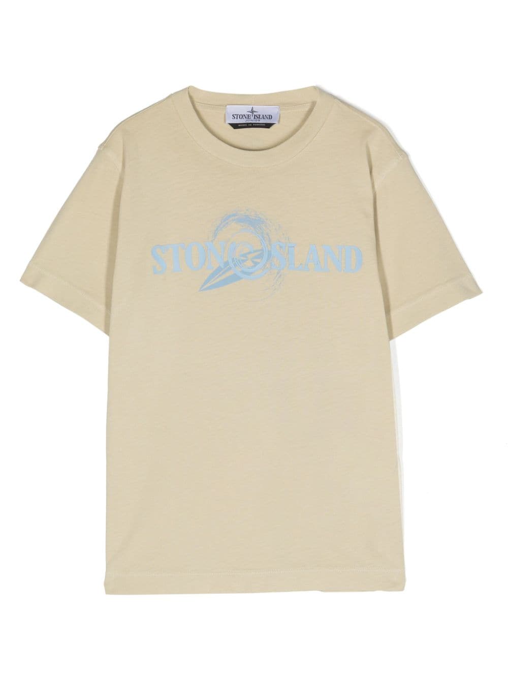 Stone Island Junior logo-print cotton T-shirt - Neutrals von Stone Island Junior