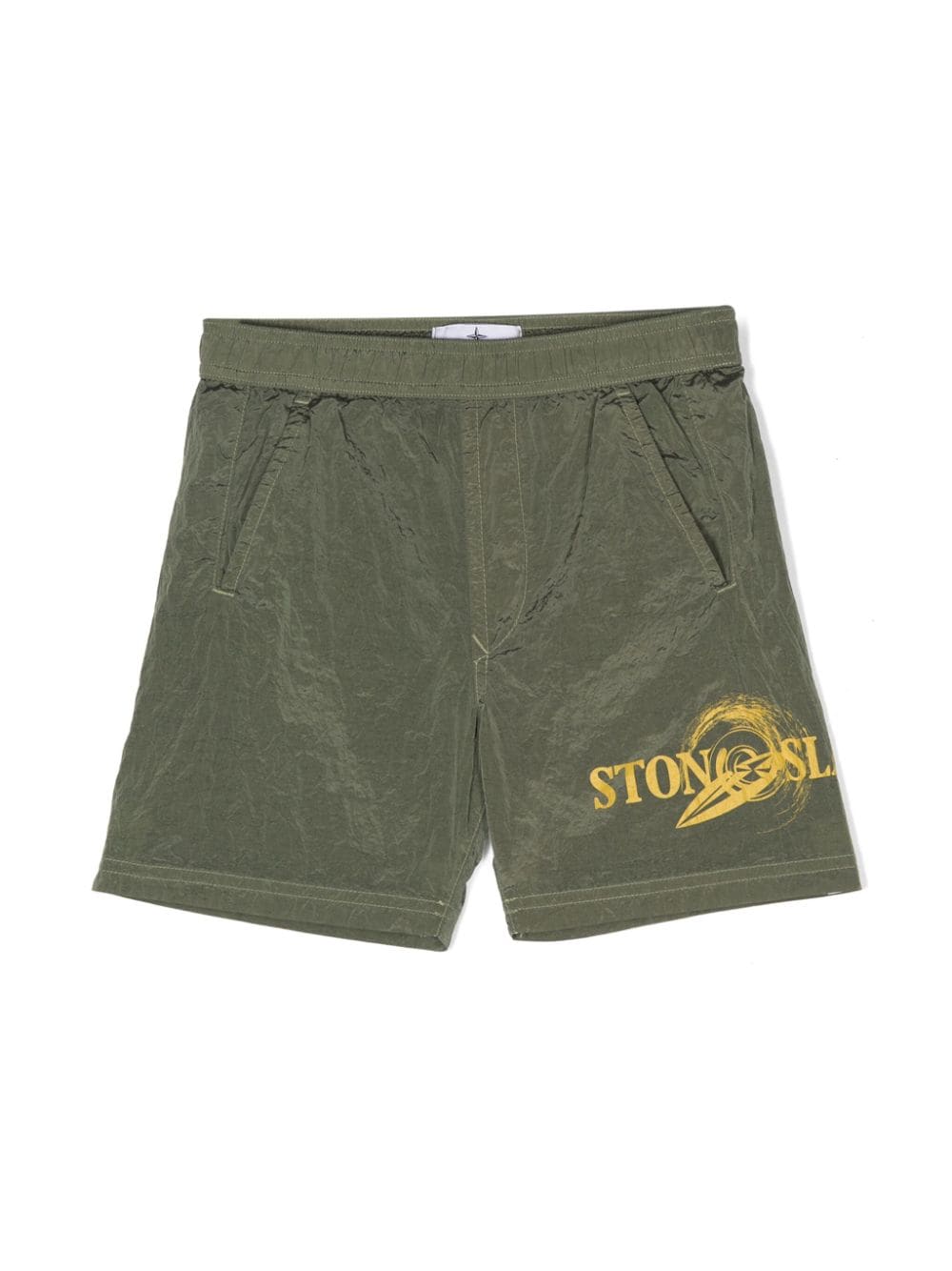 Stone Island Junior logo-print swim shorts - Green von Stone Island Junior