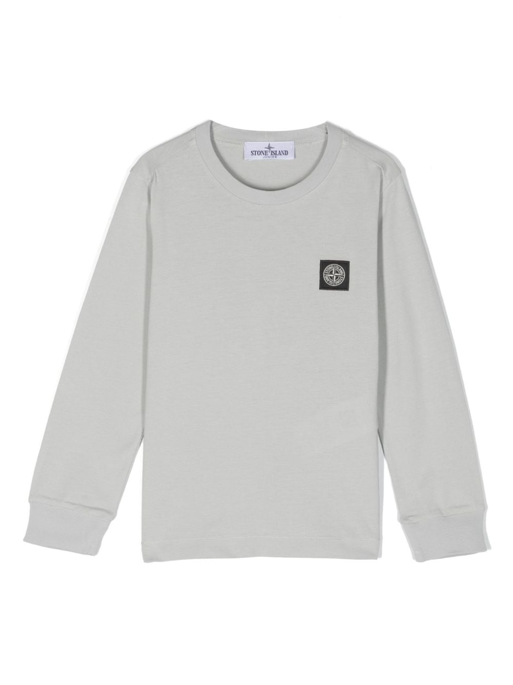 Stone Island Junior long-sleeve cotton T-shirt - Grey von Stone Island Junior