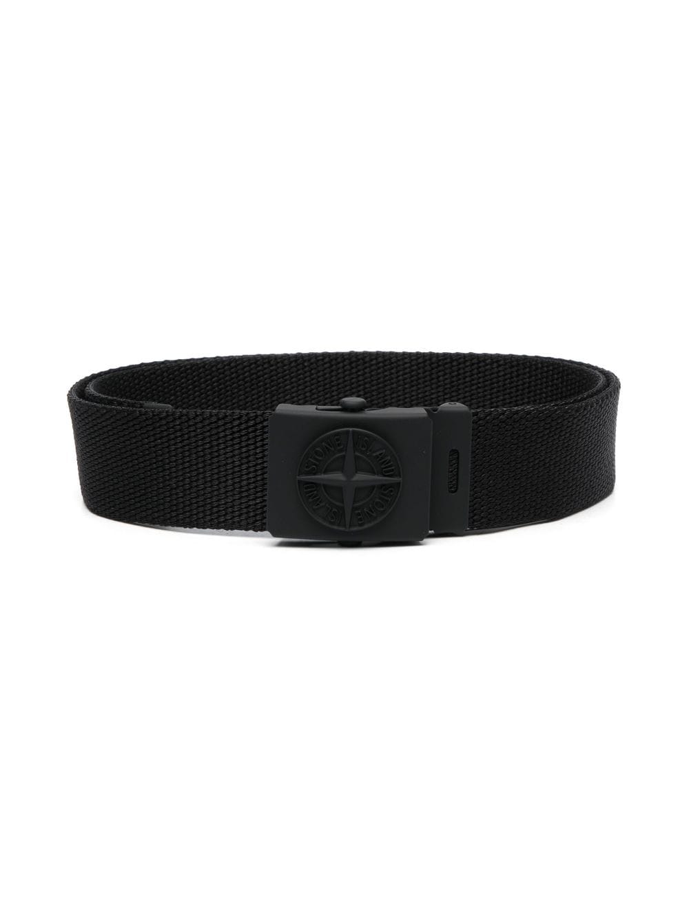 Stone Island Junior signature Compass-motif belt - Black von Stone Island Junior