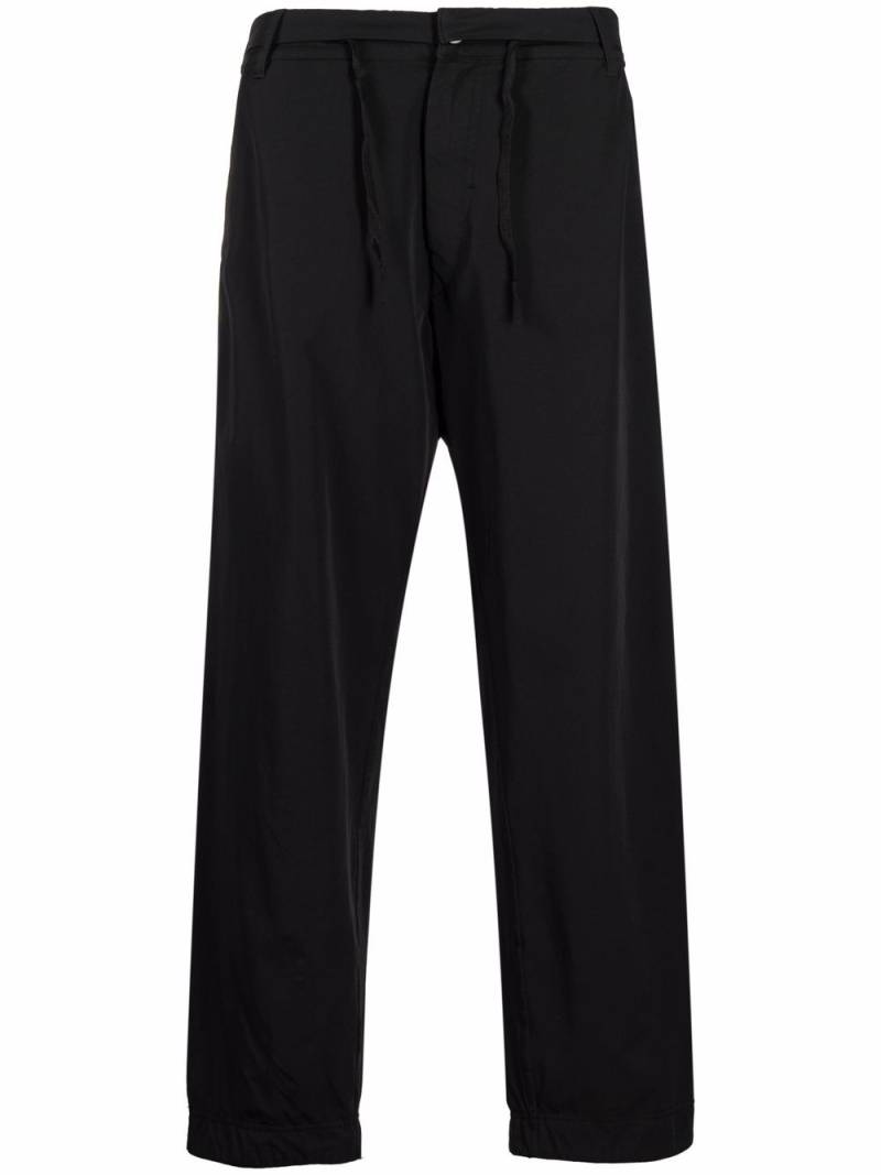 Stone Island Shadow Project drawstring straight-leg trousers - Black von Stone Island Shadow Project