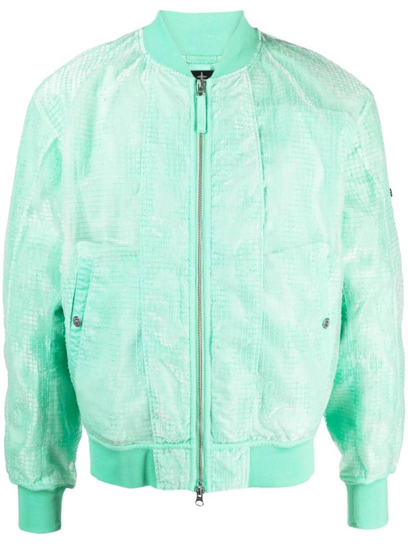 Stone Island Shadow Project mesh-panel bomber jacket - Green von Stone Island Shadow Project