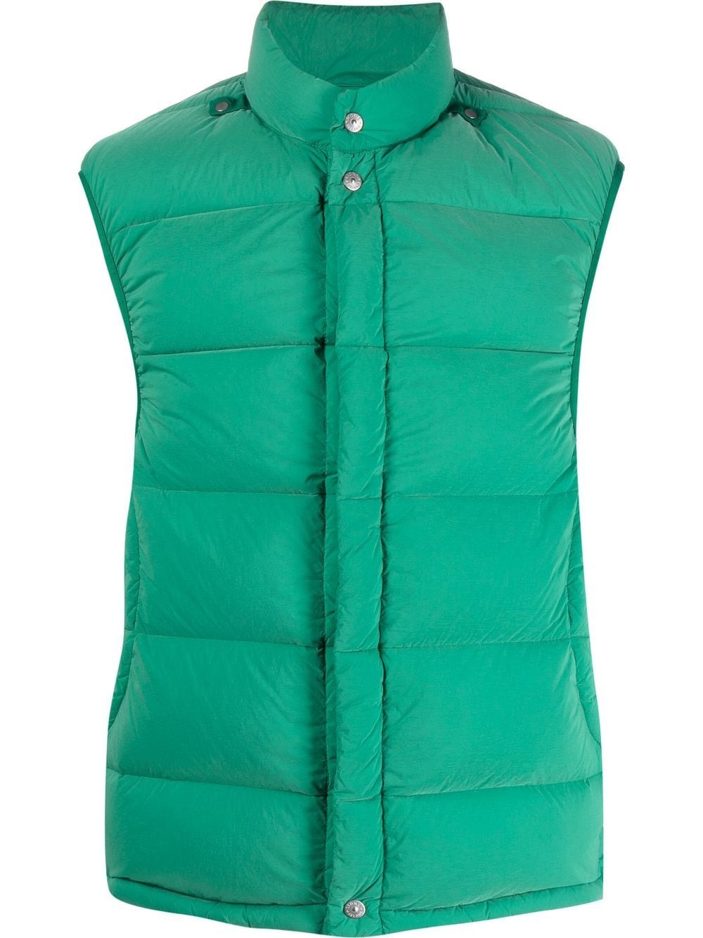 Stone Island Shadow Project padded zip-up gilet - Green von Stone Island Shadow Project