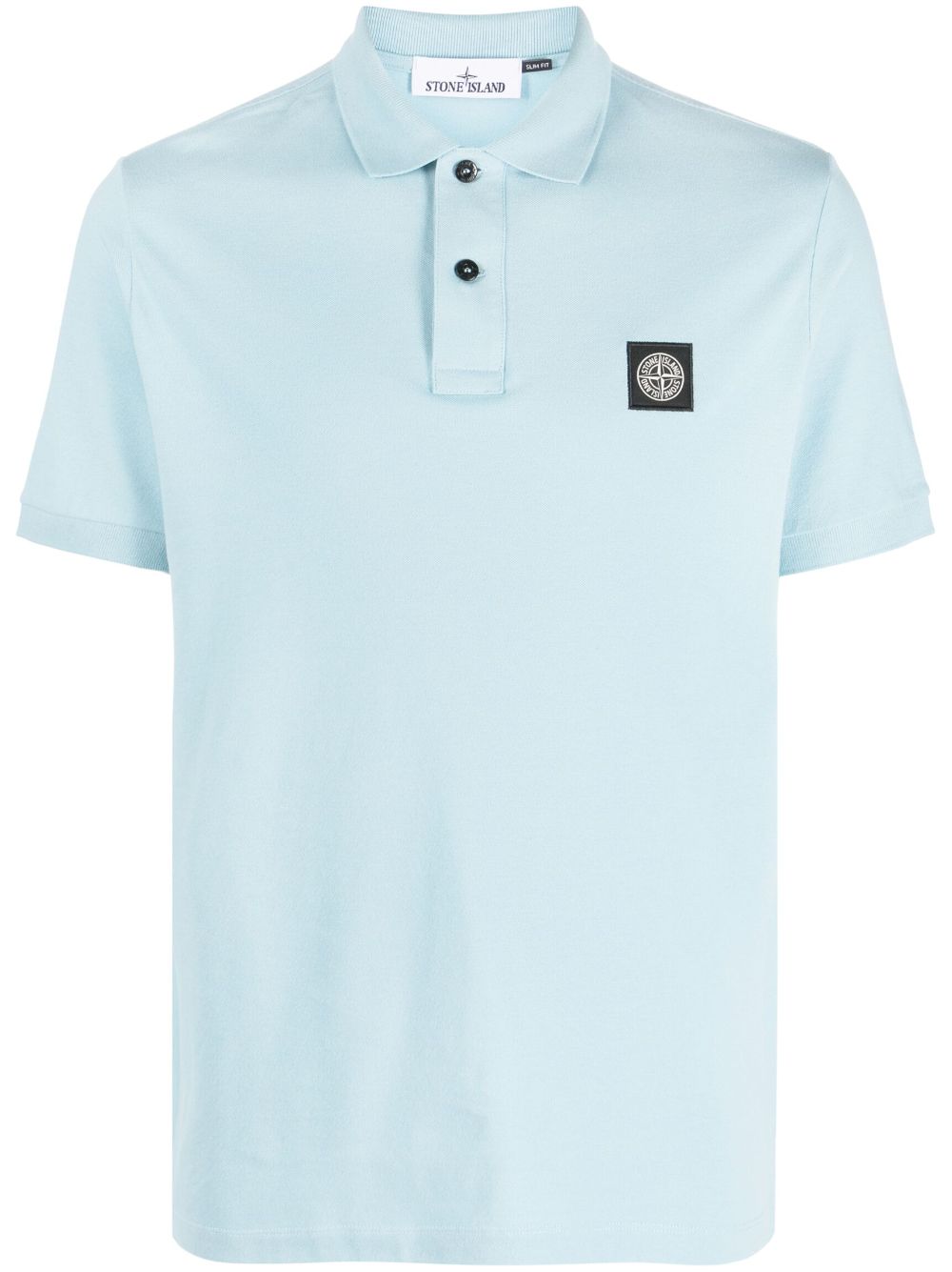 Stone Island 2SC17 Compass-patch polo shirt - Blue von Stone Island