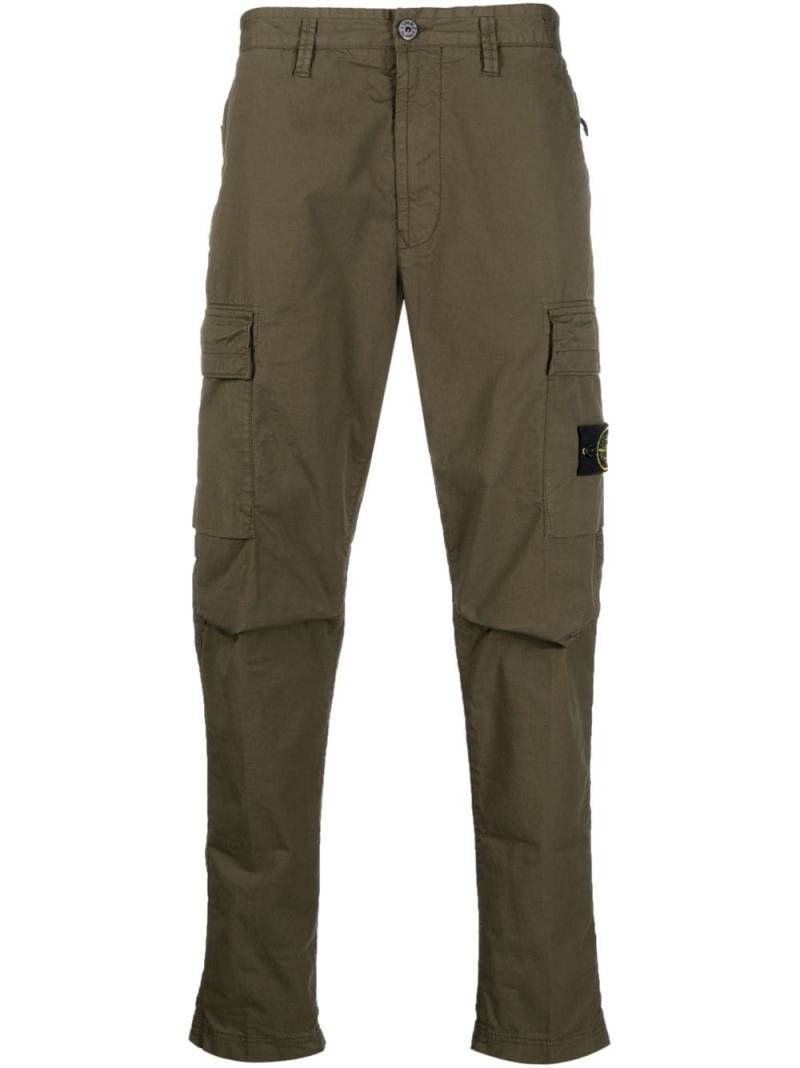 Stone Island 32710 tapered-leg cargo trousers - Green von Stone Island