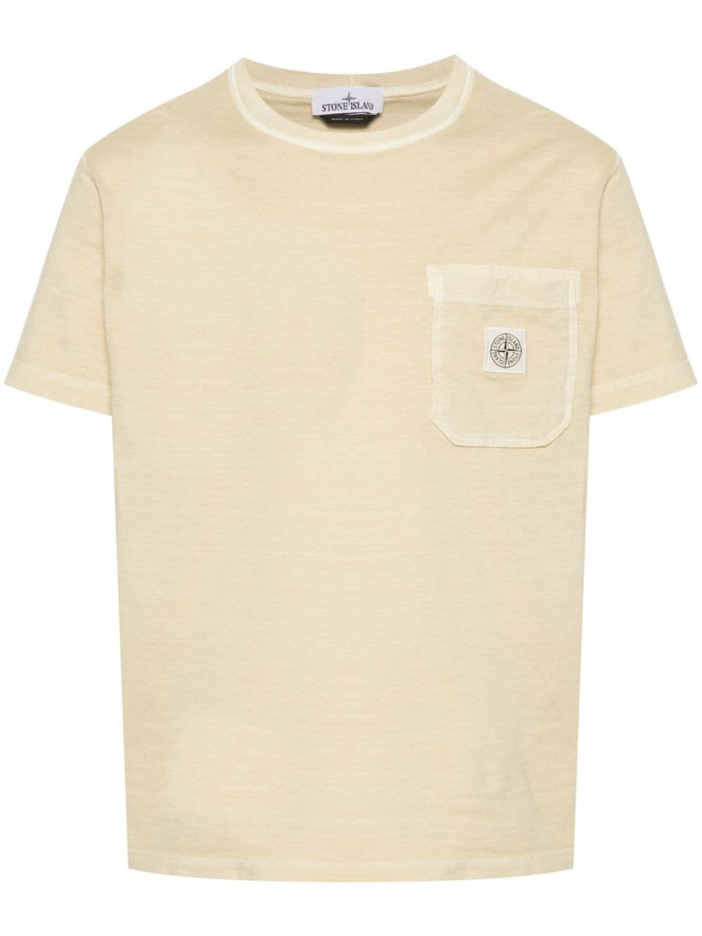 Stone Island Compass-appliqué cotton T-shirt - Neutrals von Stone Island