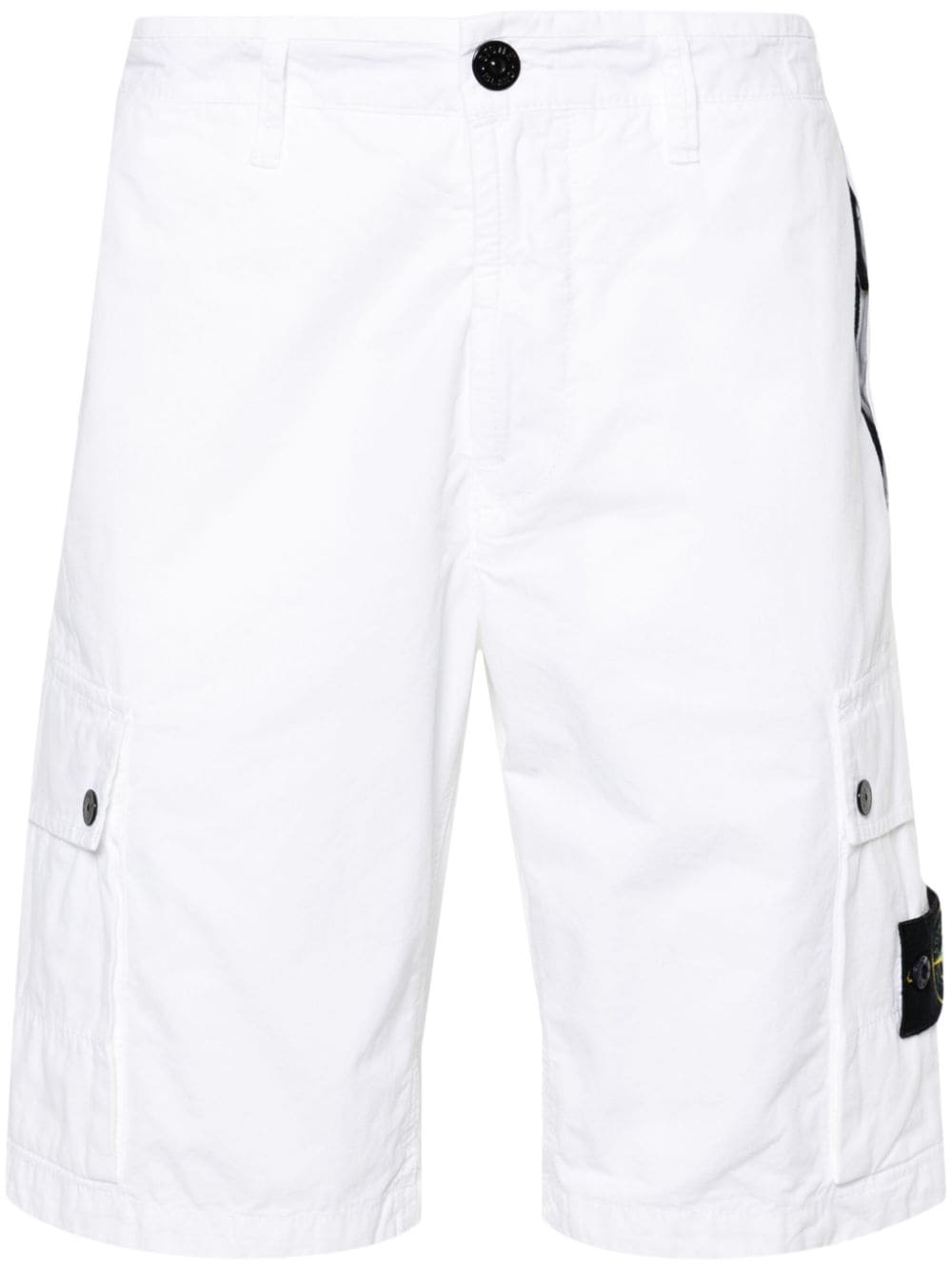 Stone Island Compass-badge cargo shorts - White von Stone Island