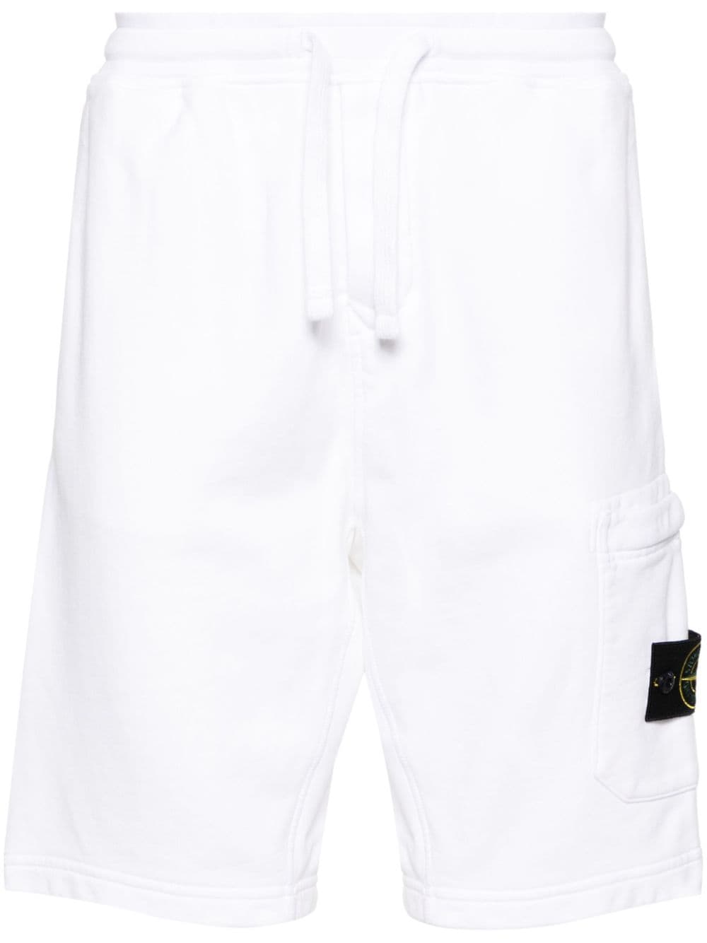 Stone Island Compass-badge cargo shorts - White von Stone Island