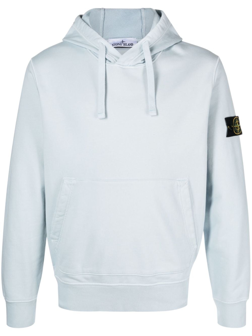 Stone Island Compass-badge cotton hoodie - Blue von Stone Island