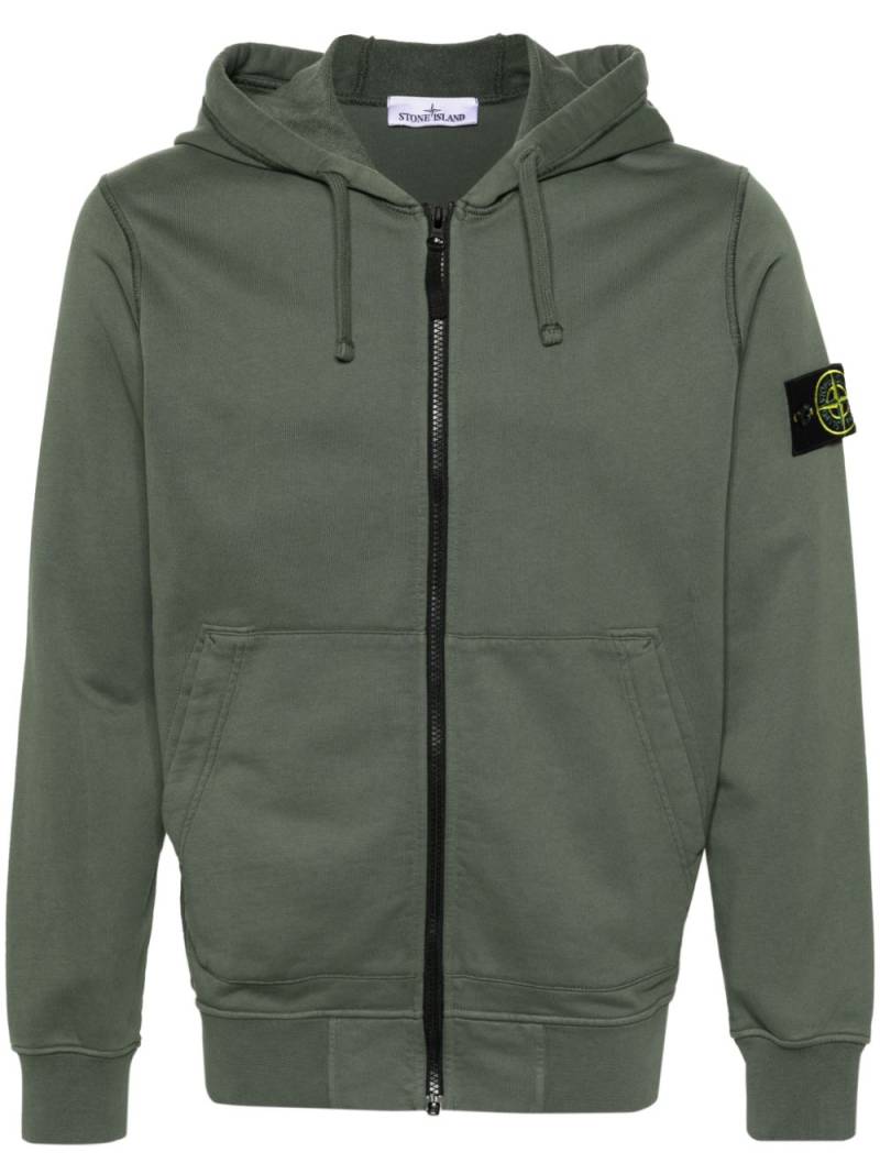 Stone Island Compass-badge cotton hoodie - Green von Stone Island