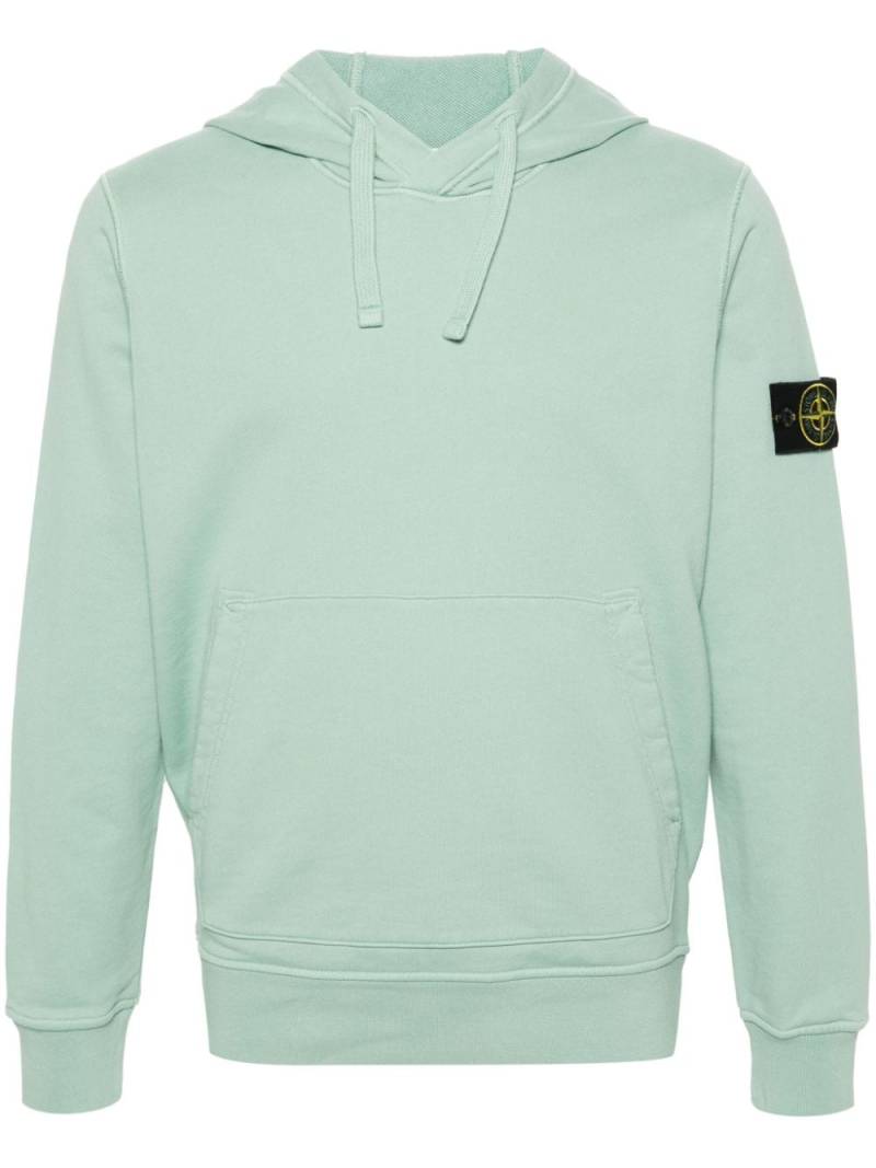 Stone Island Compass-badge cotton hoodie - Green von Stone Island