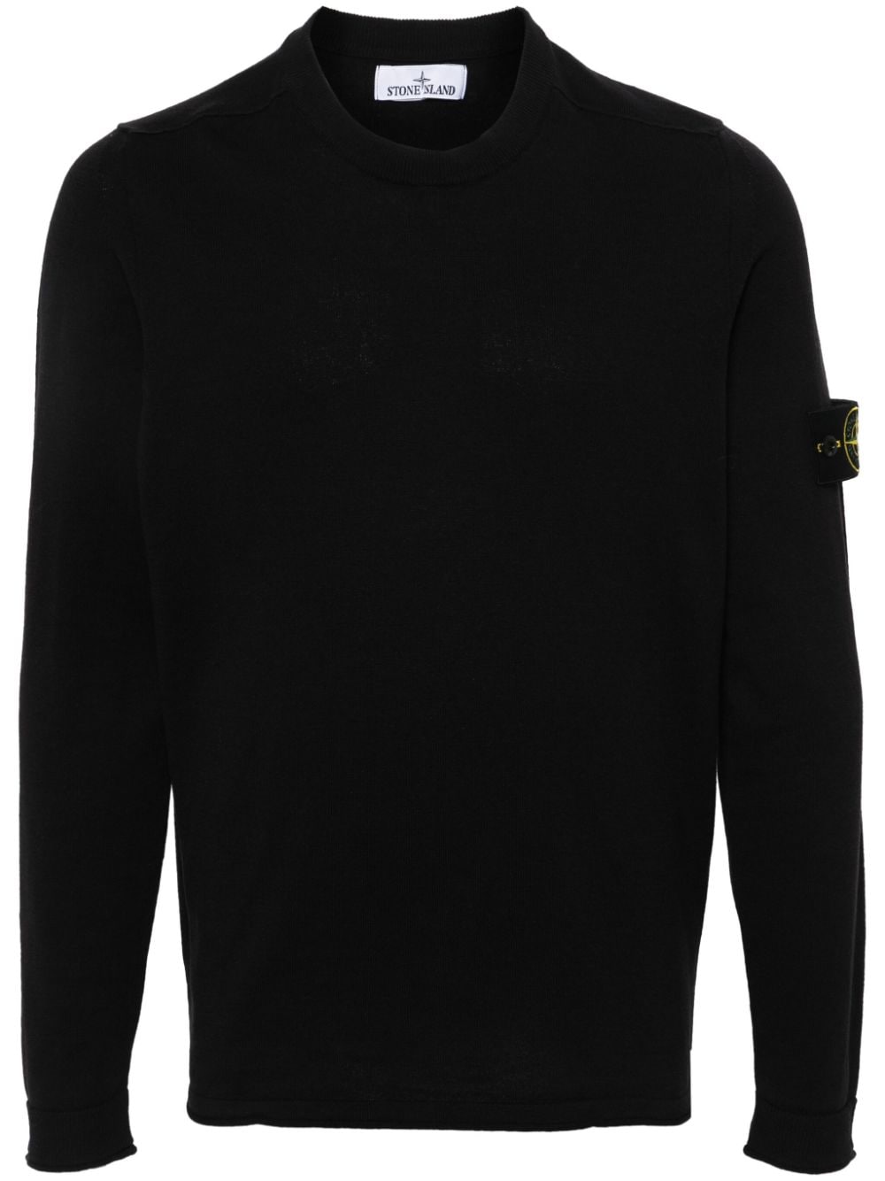 Stone Island Compass-badge cotton jumper - Black von Stone Island