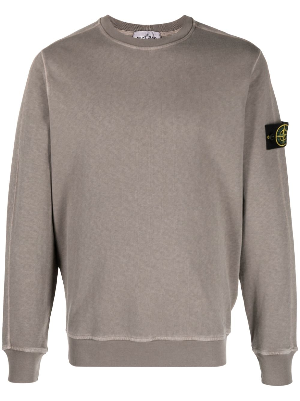 Stone Island Compass-badge cotton sweatshirt - Grey von Stone Island