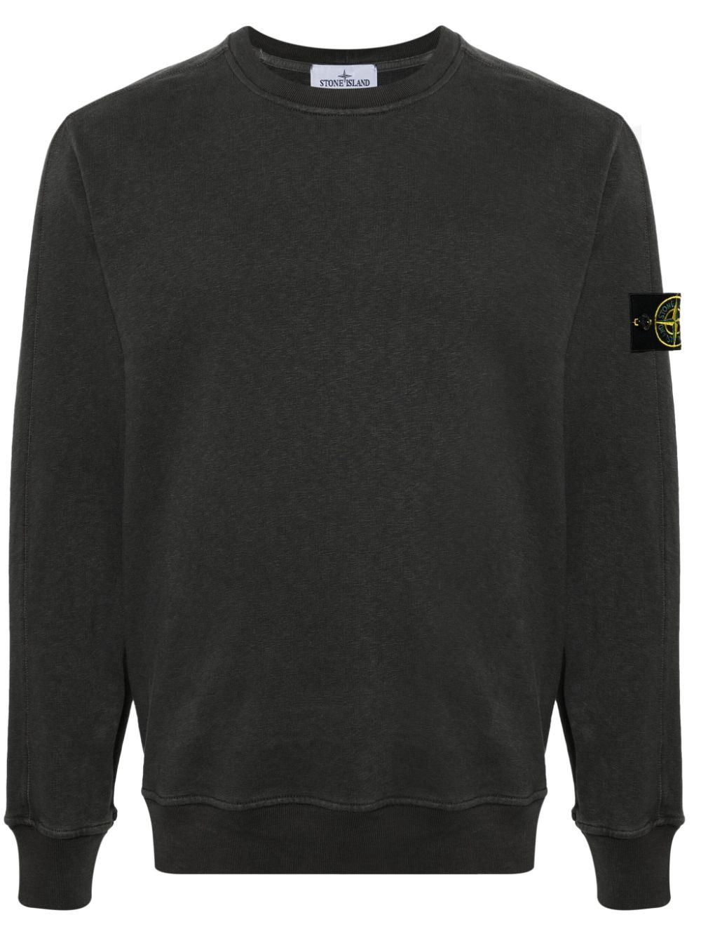 Stone Island Compass-badge cotton sweatshirt - Grey von Stone Island