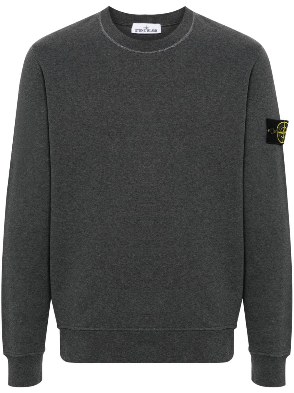 Stone Island Compass-badge cotton sweatshirt - Grey von Stone Island