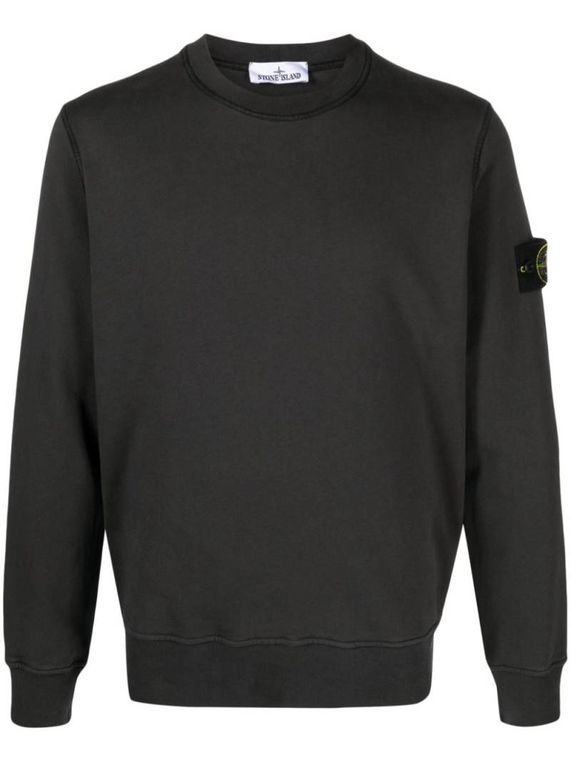 Stone Island Compass-badge cotton sweatshirt - Grey von Stone Island